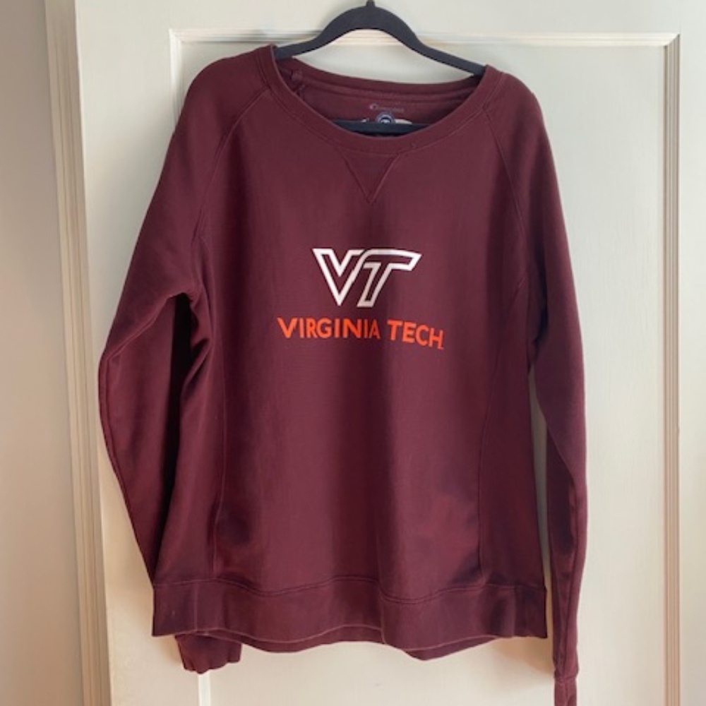 Women's Maroon Virginia Tech Hokies Sweatshirt - Size XL (fits like a Large)